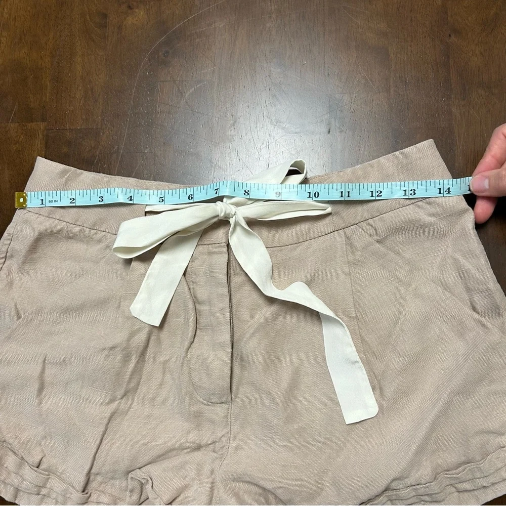 ARITZIA WILFRED Allegra Linen Blend Short in Tan Size 0 - Picture 14 of 16
